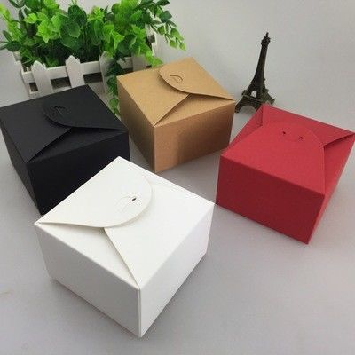 custom printed logo food grade paper doughnut cake donut box disposable bakery packaging box