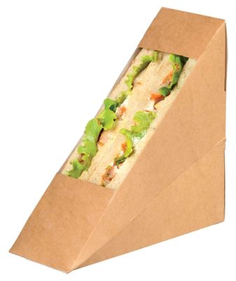 Matt Lamination Firm Light Sandwich Paper Box 4.8''X4.8''X2.8'' With Window