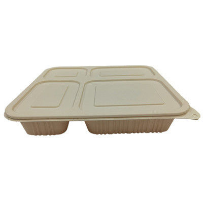 4 Compartment Biodegradable Takeaway Boxes
