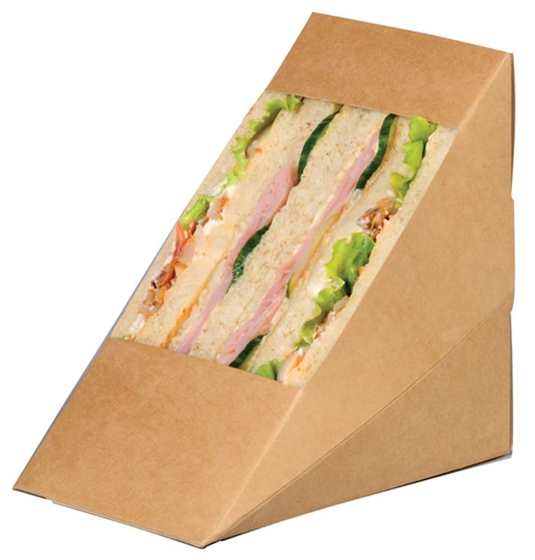 Matt Lamination Firm Light Sandwich Paper Box 4.8''X4.8''X2.8'' With Window